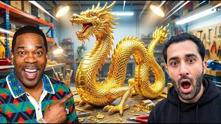 Celebrity BUSTA RHYMES Gets a CUSTOM GOLDEN DRAGON at TraxNYC!!! Wealth