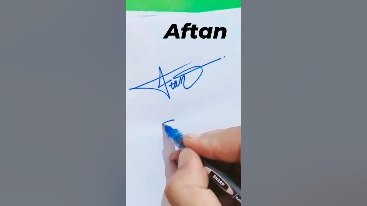 Aftan's signature/подпись Афтана/Aftan'ın imzası/Aftanning ismiga imzo ...