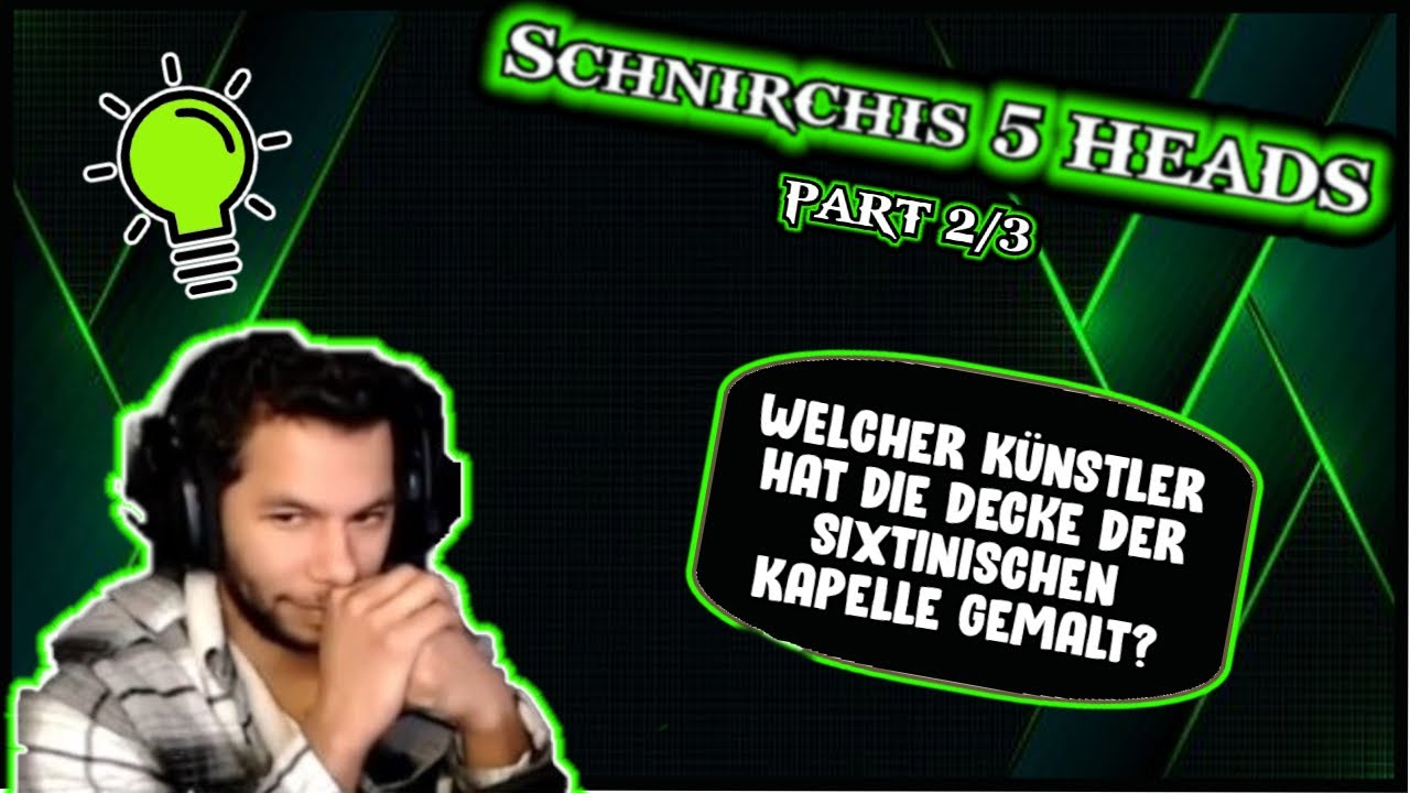 🏆Schnirchis 5Heads Pt. 2 🎖️💡 Quizshow mit Streamerfreunden (Angelehnt an "Der Dümmste fliegt
