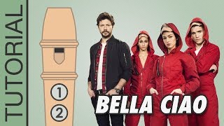 Bella Ciao - Recorder Flute Tutorial - Money Heist