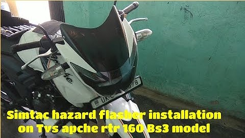 How to install simtac hazard flasher in apache rtr 160 bs3