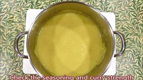 Mildly curried Parsnip Soup