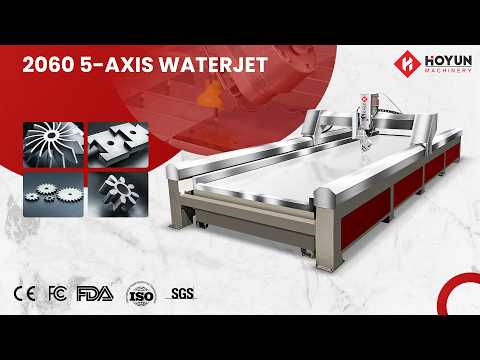 2060 5 Axis Waterjet Cutting Machine | 6 Meter Long CNC Water Jet for Stone & Metal Cutting