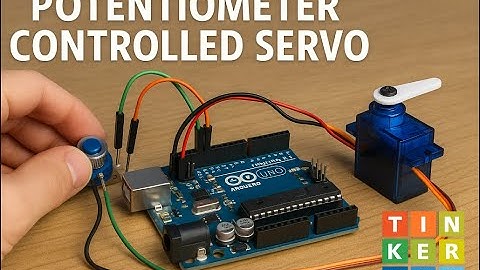 16 Controlling Servo Motor Using Potentiometer Tinkercad block code