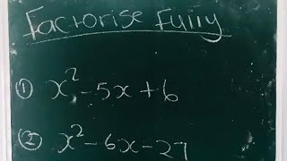 Factorising trinomials | Mathematics Grade 10 | Term 1 2025