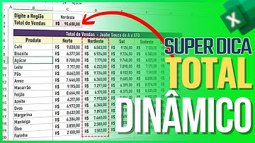 Como Fazer SOMA AUTOMÁTICA no EXCEL | Total Dinâmico na Planilha