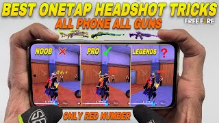 Free fire one tap headshot tips and tricks setting, sensitivity, HUD, mobile setting with handcam