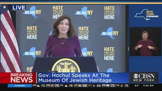 Gov. Hochul Speaks At Museum Of Jewish Heritage
