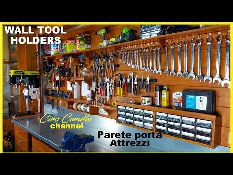 PARETE PORTA ATTREZZI, tutorial di come costruirla-Making WALL TOOL HOLDERS