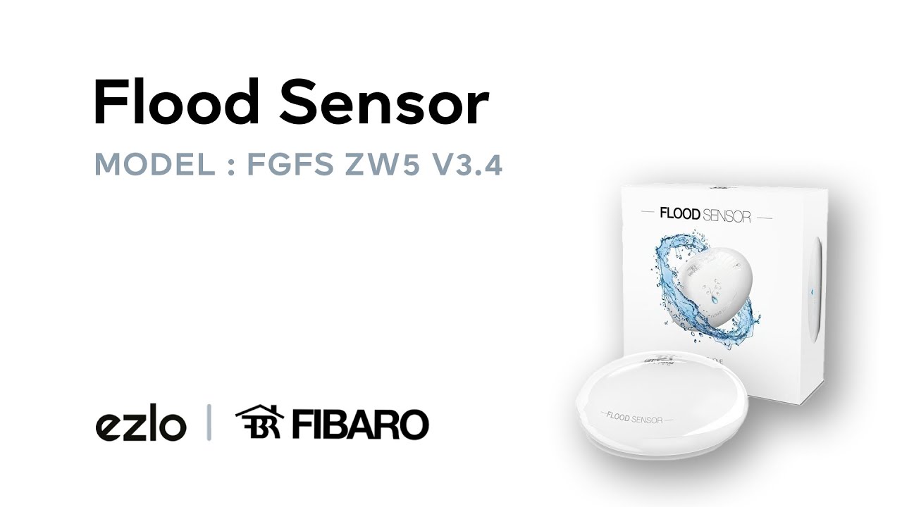 How to pair a Fibaro Flood Sensor FGFS ZW5 V3.4 with Ezlo Hubs? - YouTube