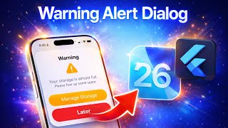 iOS 26 Warning Alert Dialog in Flutter | #Flutter #iOS26 #AlertDialog