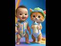 Kucing dan Bayi Menari Bersama