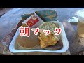 公園での優雅ではない朝食