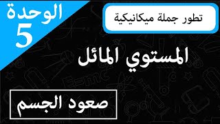 الوحدة 5 || المستوي المائل