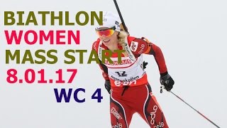 BIATHLON WOMEN MASS START 8.01.2017  World Cup 4 Oberhof (Germany)