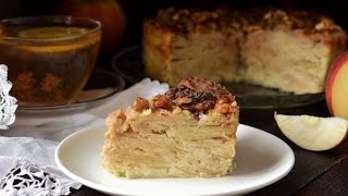 «Невидимый» яблочный пирог   Invisible Apple cake