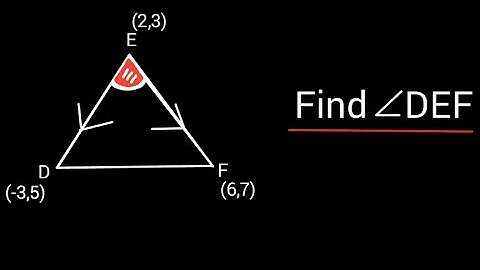 How to find angle with three vertices?
