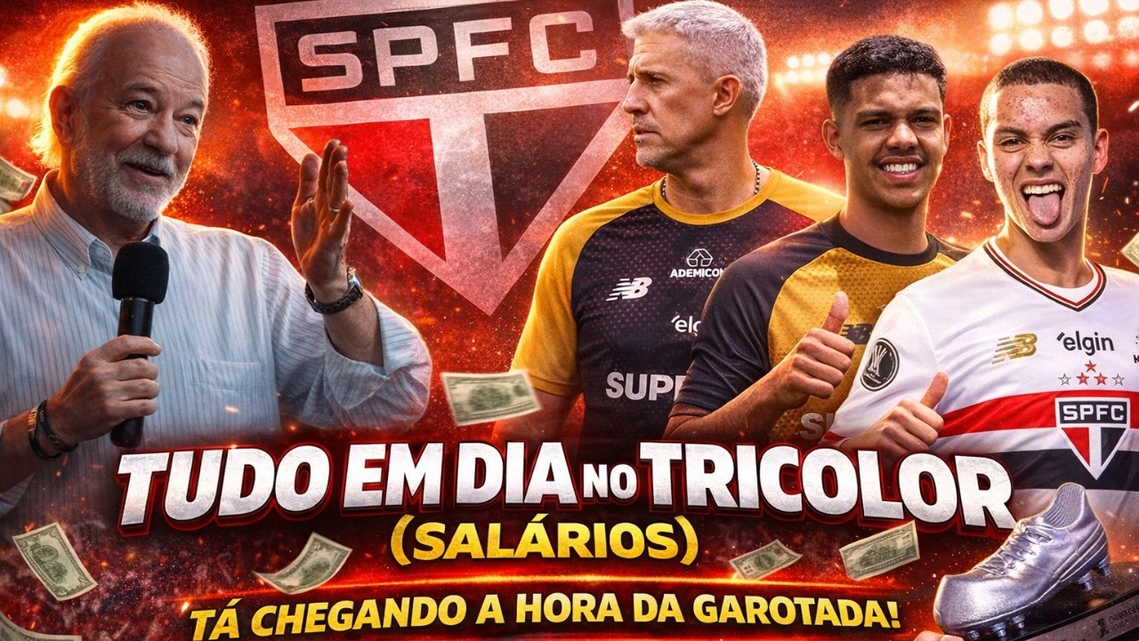 SPFC PAGA SALÁRIOS ATRASADOS - DIRETORIA COMEMORA NOVO MOMENTO - CRESPO MANDA A REAL NOVAMENTE