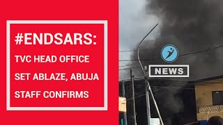 TVC Head Office In Lagos Set Ablaze, ABUJA Staff Confirms | TV Independent