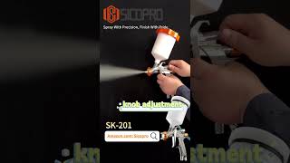 SICOPRO SK201 Spray Gun Water Test | Fine Atomization &amp; Wide Fan Pattern Demonstration