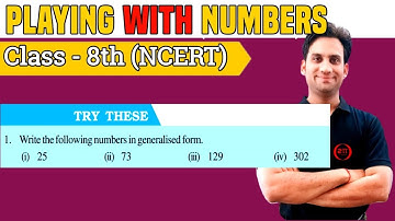 Try These pg.no.250  Q1 Class 8 maths Ch:16 | Write the following numbers in generalised form.