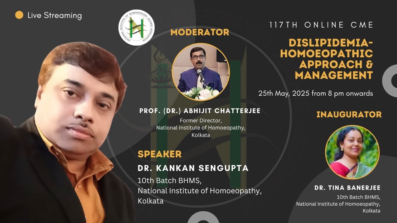 Ep. 117 | Online CME Sessions | Dislipidemia- Homoeopathic Approach & Management
