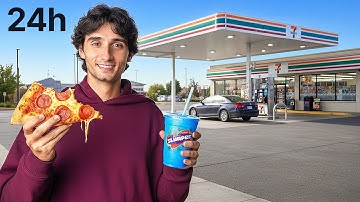 Eating Only Gas Station Food For 24 Hours!