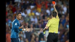 Cristiano Ronaldo Red Card Barcelona Vs Real Madrid Super Cup 13 08 2017 Hd