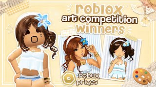 ART COMPETITION WINNERS #artcomp #robuxprizes