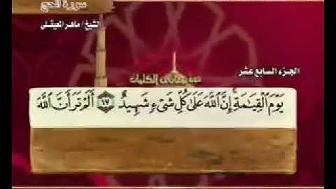 الجزء السابع عشر 17 من القران الكريم بصوت الشيخ ماهر المعيقلي
