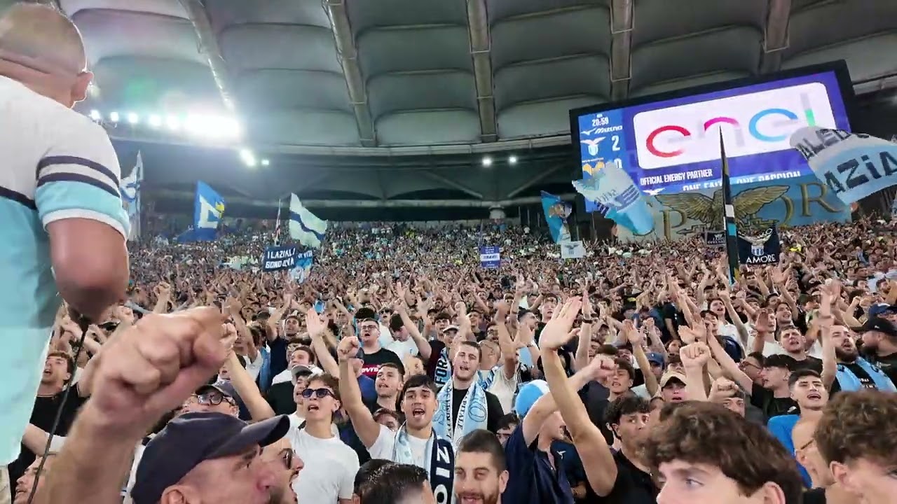 LAZIO - Verona 4-0 31/08/2025 Corteo & Cori