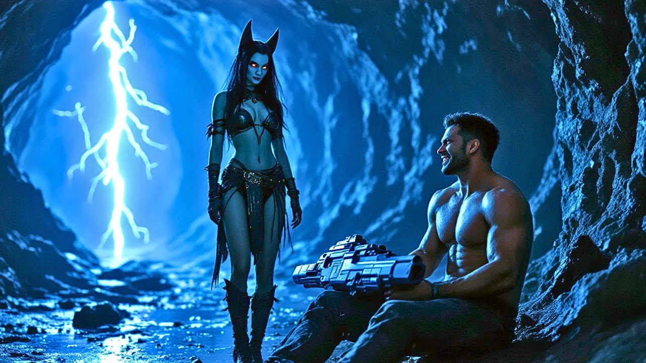 Sie floh vor dem Sturm und fand einen Menschen … lebendig, bewaffnet und lachend.