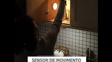 Luminaria Sensor De Presença e Movimento Led Luz Noturna Inteligente Sem Fio Recarregável Usb