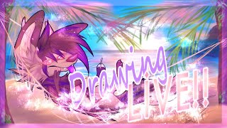 DRAWING LIVE | No mic, only music