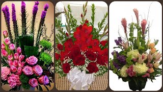 Beautiful letter stylish fresh flower arrangement collection