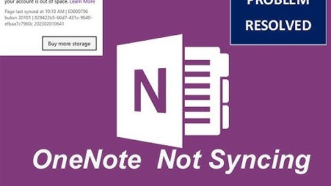 OneNote - Fix Syncing Error: 0xE0190190 (Notebook not syncing with OneDrive) - issue fixed