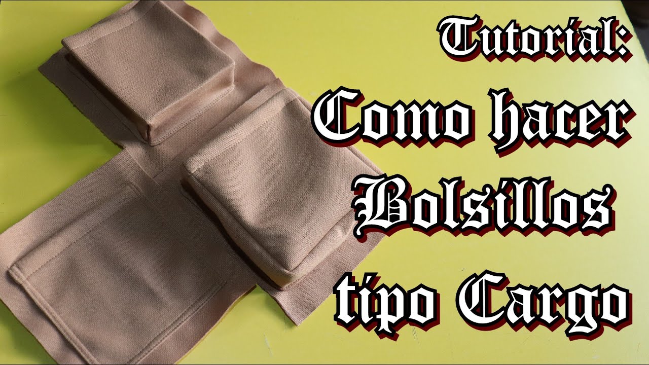 COMO HACER BOLSILLOS TIPO CARGO💼  - Mosh Moshan