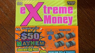 15 OF EXTREME MONEY X MAYHEM COLORADO LOTTERY