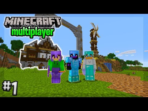 A GREAT START in Multiplayer Minecraft Survival (Ep. 1) 