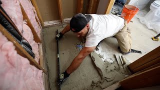 Fastest Way to Get a Shower Floor FLAT and LEVEL for a FOAM PAN -- No Self Leveler Required by TileCoach 14,764 views 6 months ago 19 minutes