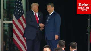 Watch President Trump And Chinese President Xi Xinping Shake Hands After Meeting In South Korea