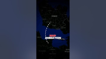 HOW to do MAP ANIMATION!  #videoediting #canva #animation