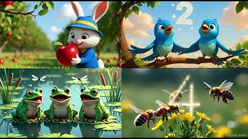 The Rainbow Counting Song | Learn Numbers with Colors | Kids Learning | ToonBeats Studio