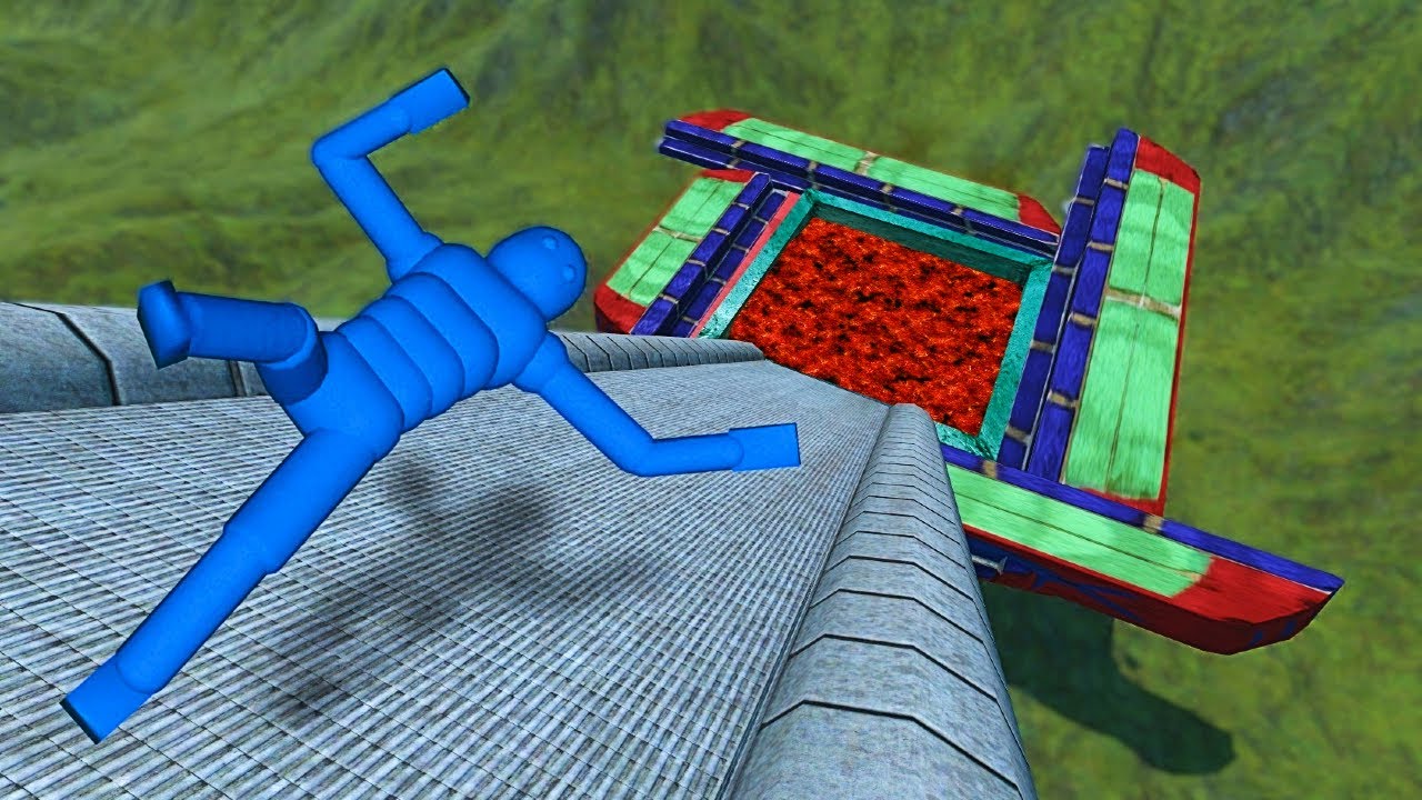 Molten Lava Gauntlet: Overgrowth Ragdolls Test Explosive Physics!