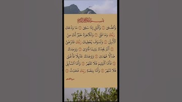 سورة الضحى ❤️‍🩹🩹 #foryou #viral #quran #قران_كريم #سورة_الضحى #viral #viralvideo #قرآن #fyp