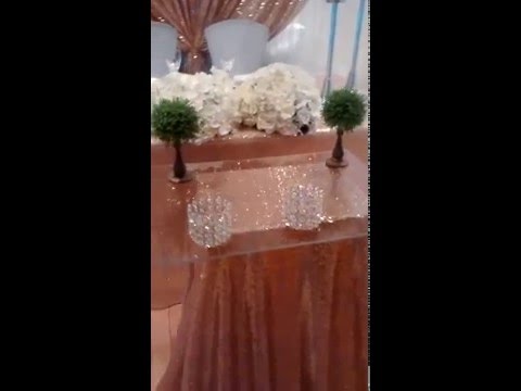 ROSE GOLD DECOR FOR WEDDINGS, ANNIVERSARIES, ENGAGEMENT OR GALA