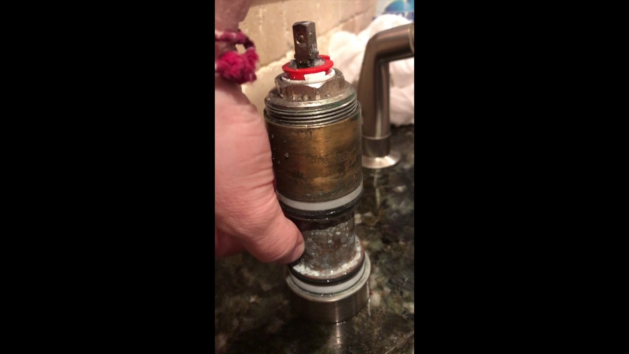 Kohler Faucet leaking at base - YouTube