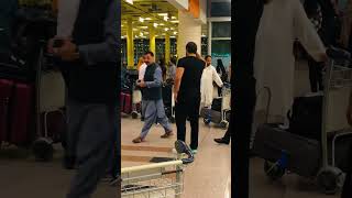 Rawalpindi Expresse Shoaib Akhtar At Islamabad Airport With His Family