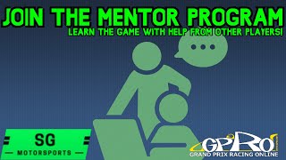 Join The Mentor Program for New GPRO Players - GPRO Tutorial