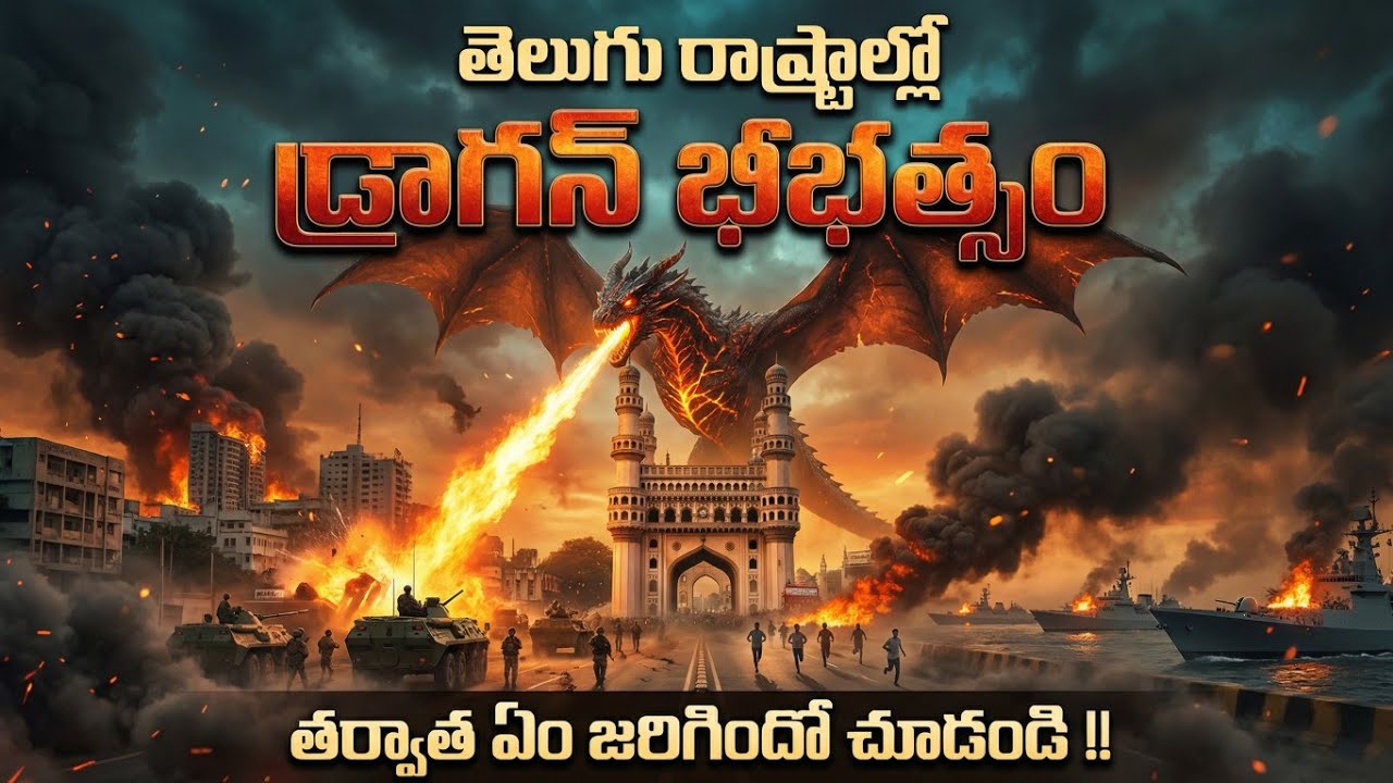 డ్రాగన్ దాడి నిజమేనా? | AI Sci-Fi Short Film Telugu | The Dragon Wrath